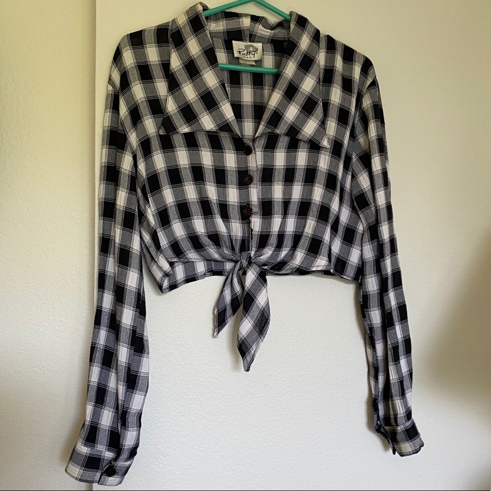 Cutest vintage checker crop top